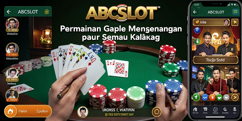 Tampilan gameplay Gaple yang seru dan interaktif di ABCSLOT.