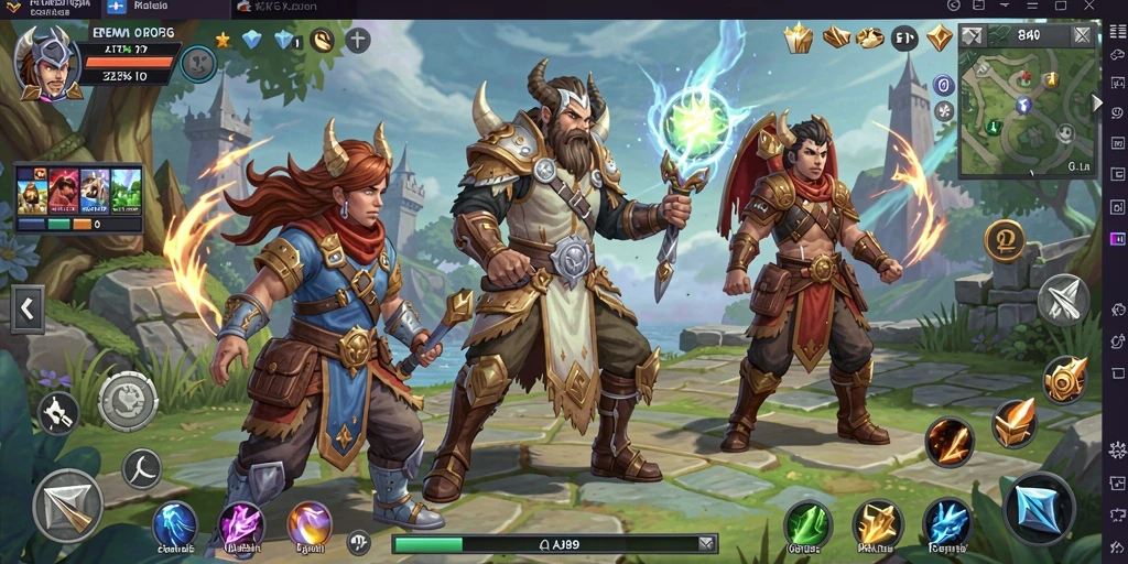 Tangkapan layar AJO89 menampilkan aksi pertempuran seru dalam permainan ARPG.