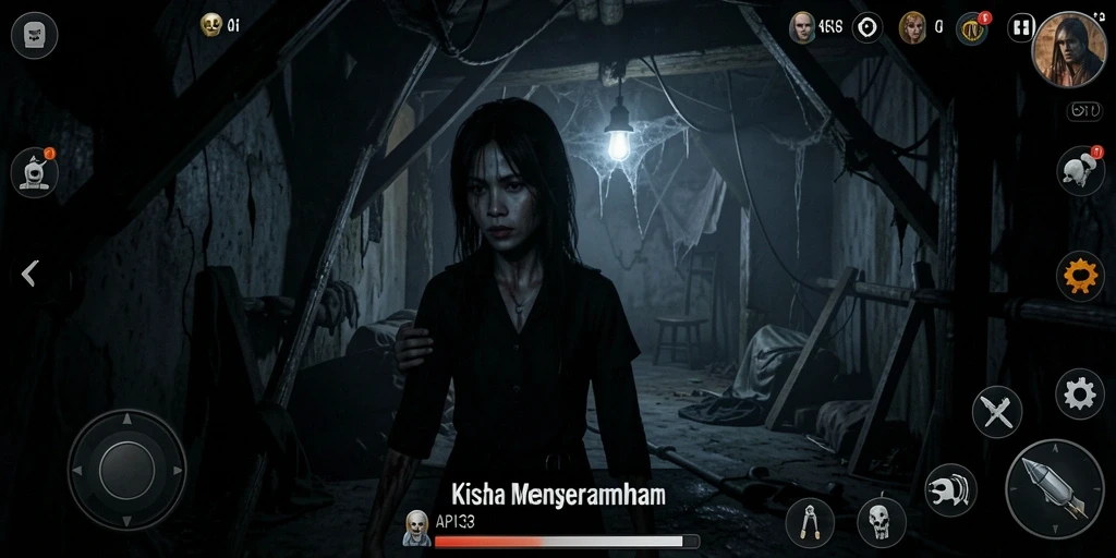 Gameplay menegangkan saat menjelajahi kegelapan di API33.
