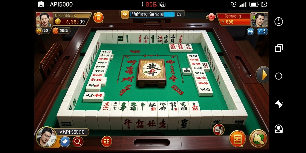 Gameplay menarik dari API5000 pada Mahjong.