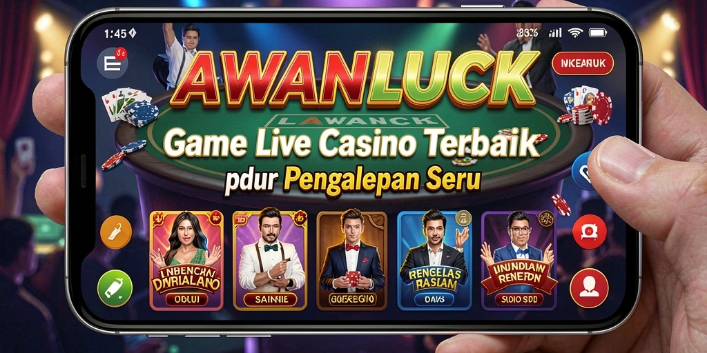 Tampilan gameplay seru AWANLUCK dalam Live Casino dengan dealer profesional.