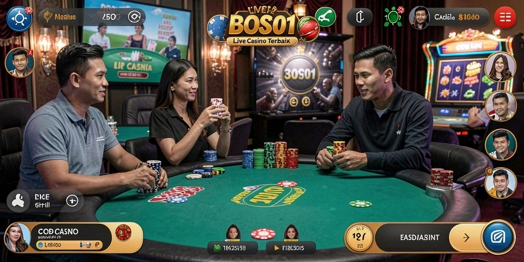 Tampilan gameplay Live Casino yang menarik dan interaktif.