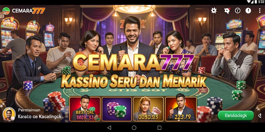 Screenshot gameplay CEMARA777 yang menampilkan keseruan permainan Kasino.