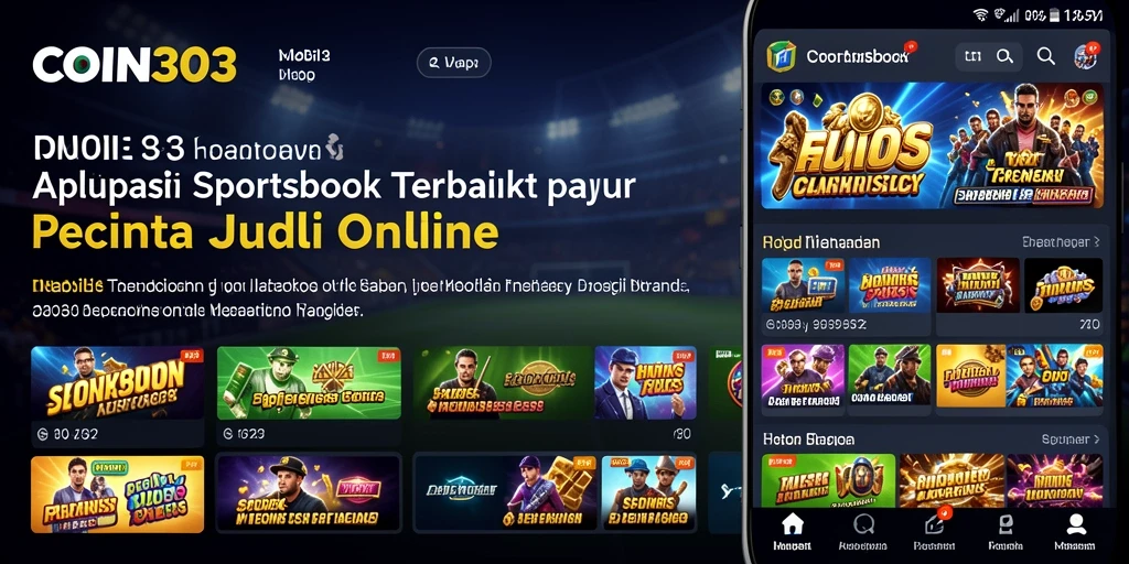 Tampilan gameplay COIN303 dengan berbagai opsi taruhan olahraga.
