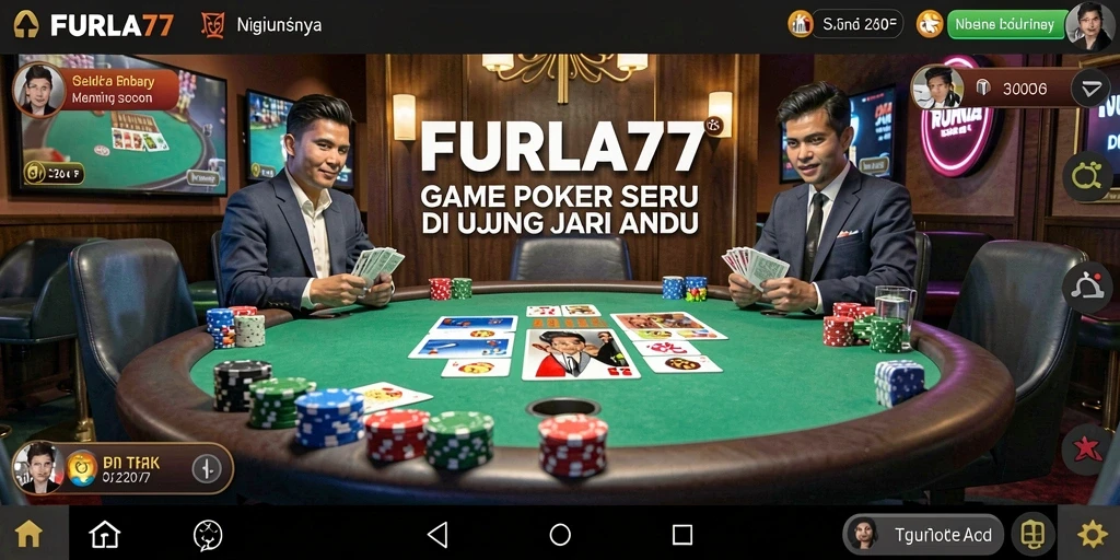 Tampilan gameplay FURLA77 yang menampilkan keseruan permainan Poker.