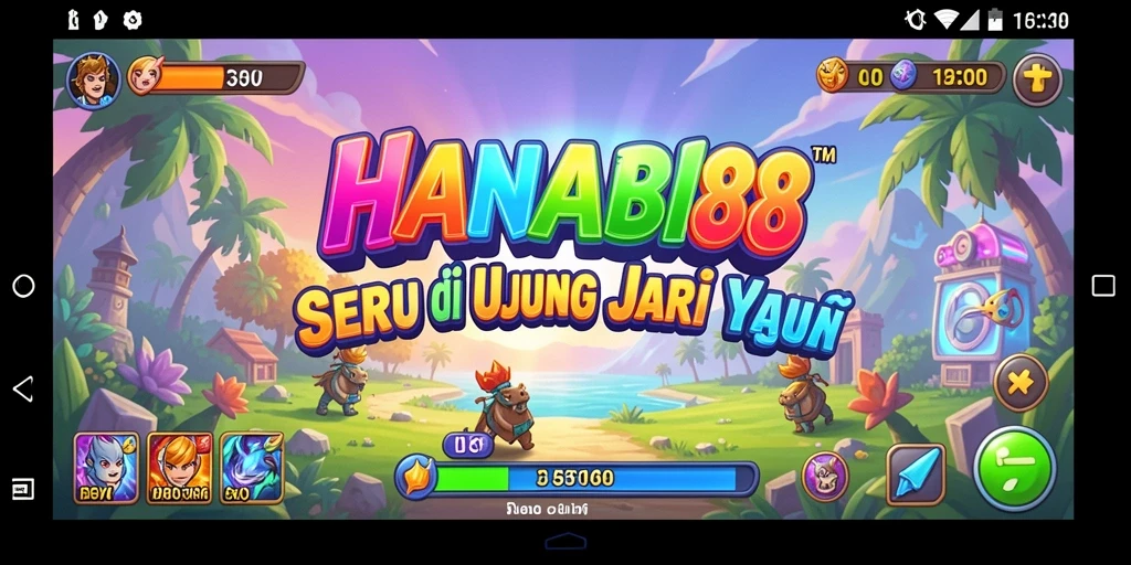 Tampilan gameplay seru dan penuh aksi dari HANABI88.