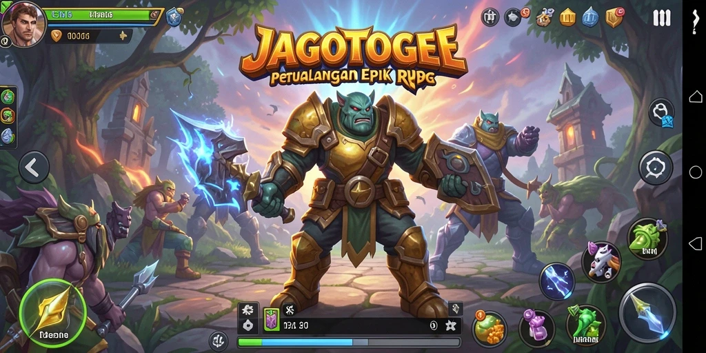 Gameplay JAGOTOGEL yang penuh aksi dan petualangan.