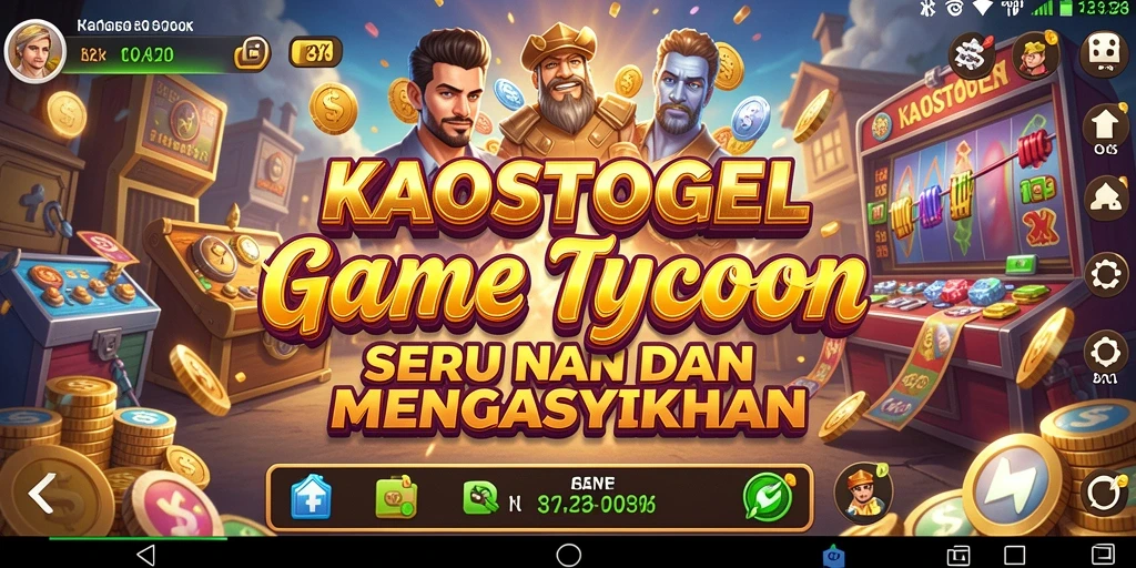 Tampilan menarik dan interaksi dalam gameplay Tycoon KAOSTOGEL.