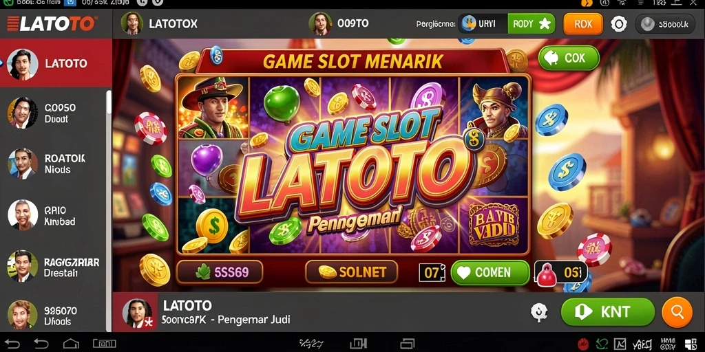 Screenshot LATOTO menampilkan gameplay Slot yang seru dan menegangkan.