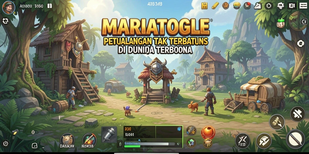 Tampilan gameplay MARIATOGEL yang menarik dan luas.