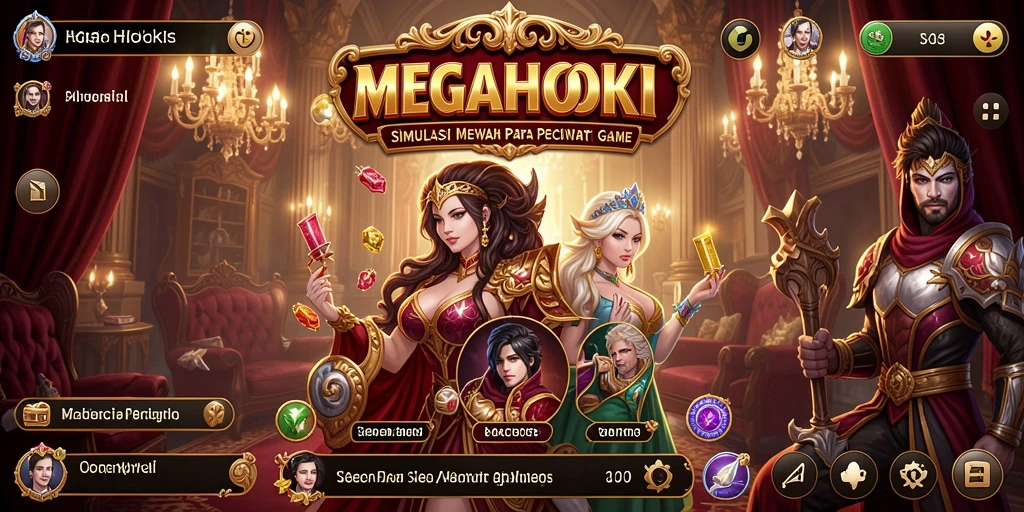 Gameplay seru MEGAHOKI dengan fitur simulasi yang menarik.