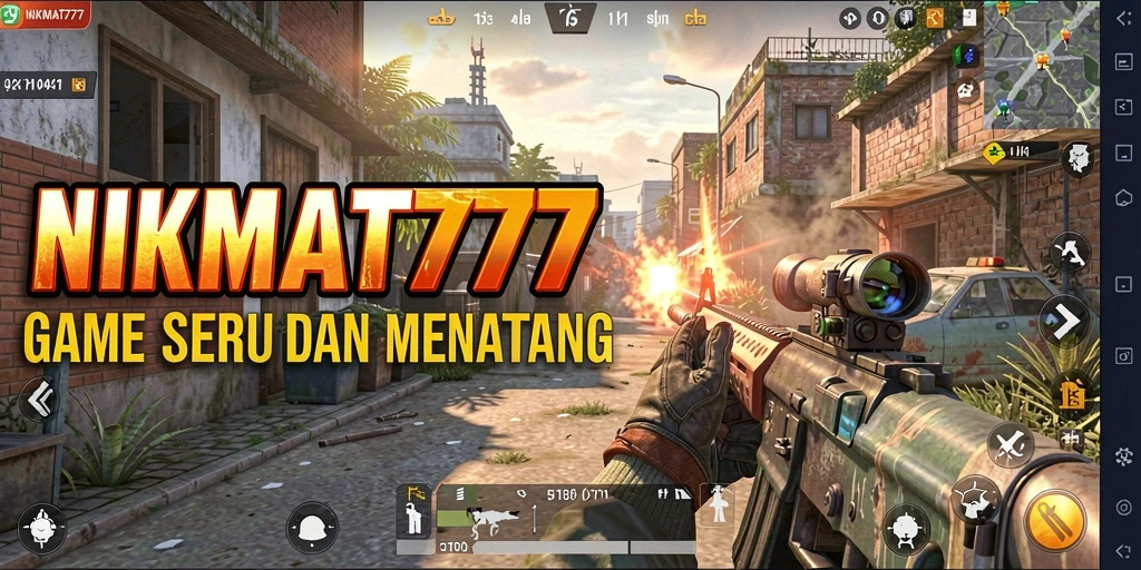 Screenshot gameplay NIKMAT777 yang menampilkan aksi seru di medan perang.