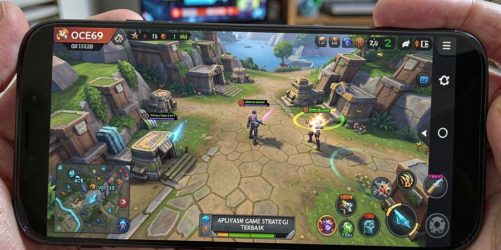 Tampilan layar gameplay OCE69 yang menarik dan seru.