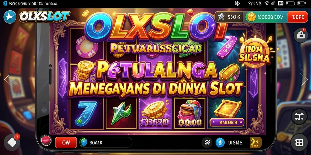 Tampilan gameplay OLXSLOT yang menampilkan berbagai tema slot petualangan.