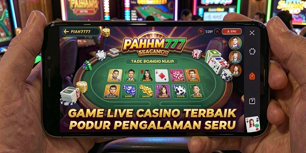 Tampilan gameplay Live Casino yang mengasyikkan di PAHAM777.