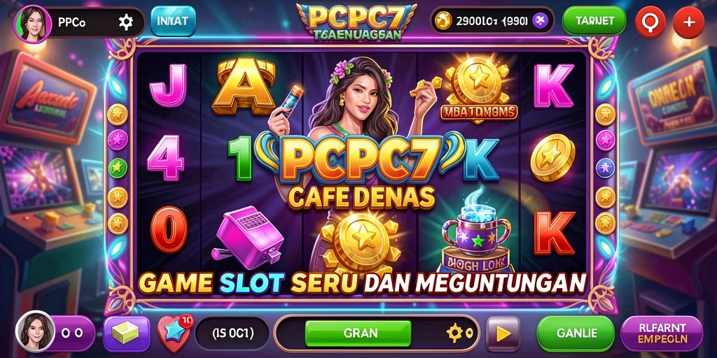 Screenshot gameplay PCPC7 menampilkan grafis Slot yang memukau.