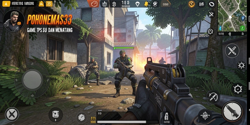 Tampilan gameplay seru dan mendebarkan di POHONEMAS33.