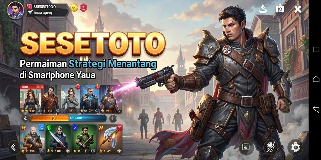 Tampilan gameplay menegangkan dari SESETOTO dengan strategi yang mendalam.