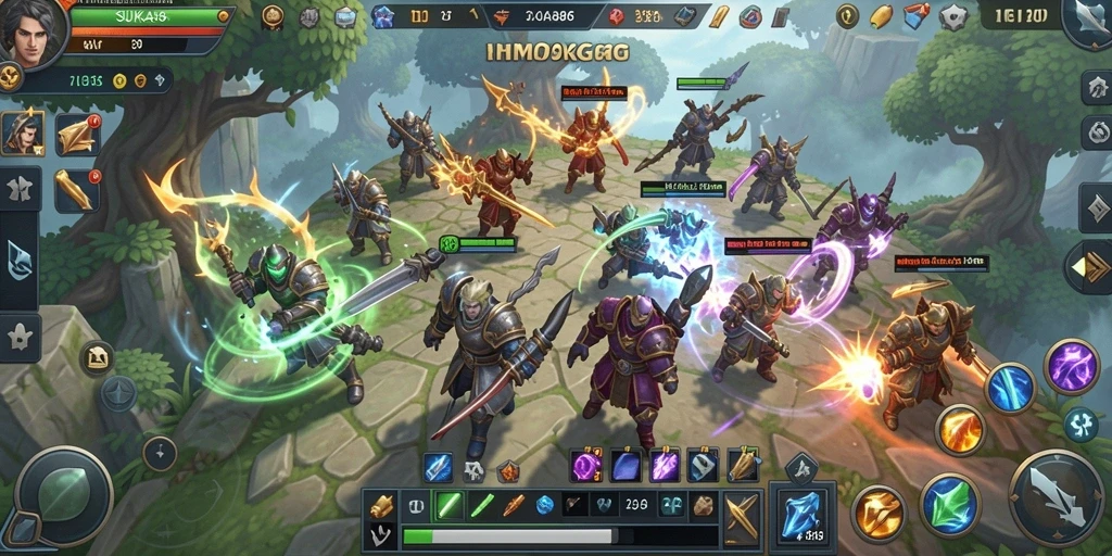 Screenshot gameplay SUKA86 dengan karakter petualang dalam dunia MMORPG.