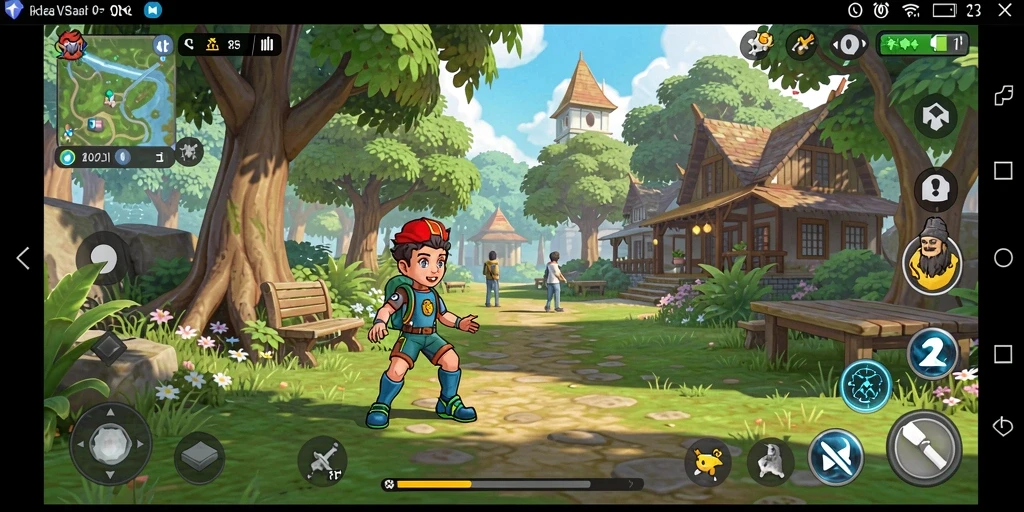 Tampilan gameplay <strong>VV62</strong> yang cerah dan penuh aksi.